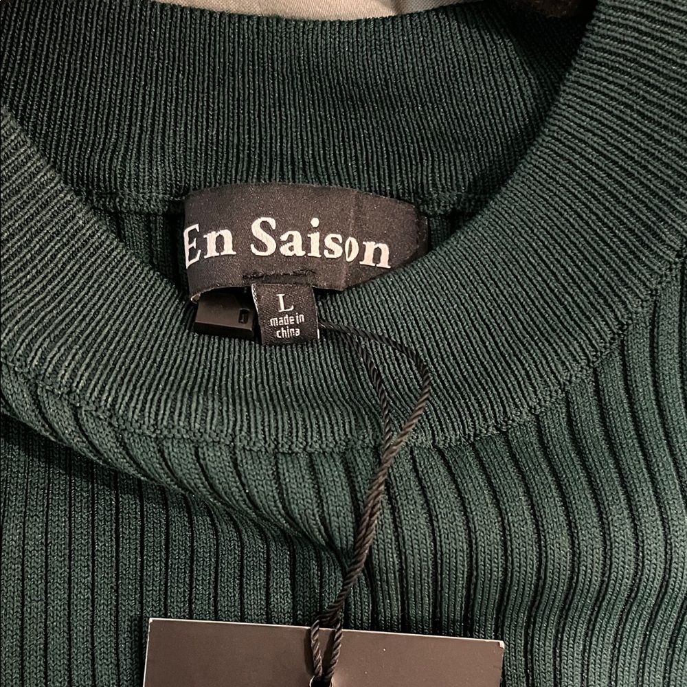 En Saison Lulus Dark Green Maxi Dress NWT - Picture 2 of 5